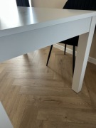 Biały stół kuchenny 140x80