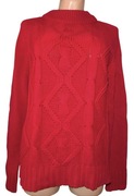 Czerwony Sweter półgolf L - 2 XL (40-42-44)