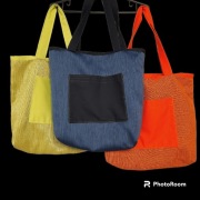 Torba plażowa młodzieżowa shopperka neonki