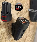 Uchwyt, wieszak na Bosch 12v akumulator