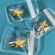 Breloki Mapa Ukrainy akrylowa