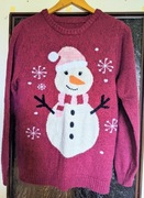 Sweter z motywem świątecznym roz.M Nutmeg