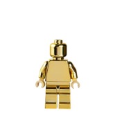 LEGO 850807 złota minifigurka chrome gold powstała z breloku