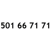 ZŁOTY NUMER 501 66 71 71