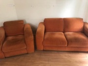 Komplet sofa i fotel + narzuta gratis