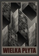 PLAKAT B2 Wielka Płyta 50 x 70 cm