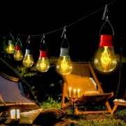 Zestaw 10x lampka solarna LED NORTENE – klips, ogród, balkon