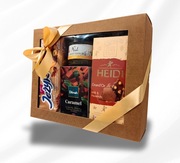 Zestaw prezentowy Jesienny BOX - miód, słodycze, herbata