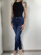 Granatowe jeansy skinny rozm. S JDY