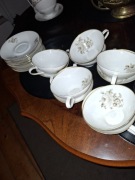 Zestaw porcelanowy serwis do kawy,filiżanki z mlecznikiem, Bavaria