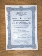 Z71E@STOCZNIA W ELBLĄGU 500 RM LITERA   E 1943 ROK ELBING