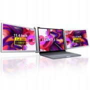 PRZENOŚNY MONITOR DO LAPTOPA 15.4" ZDEJMOWANY PODWÓJNY EKRAN IPS 1920X1080