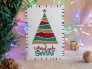 Kartka świąteczna handmade modern #2