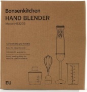 BONSENKITCHEN MODEL: 3203 ELEKTRYCZNY BLENDER 4 W 1 REGULACJA OBROTÓW 