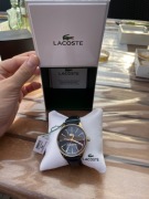 Lacoste zegarek z niebieskim paskiem