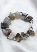 Agat bransoletka vintage kamienie naturalne półszlachetne