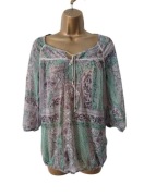 Indigo vintage transparentny top 8