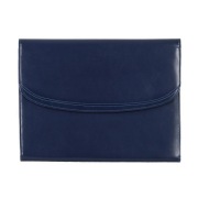 BIWUAR MULTI ORGANIZER AKTÓWKA A4 TECZKA SKÓRA NATURALNA - Kolor Niebieski