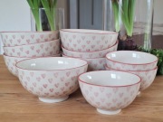 IB LAURSEN ceramiczne miseczki ręcznie malowane serduszka