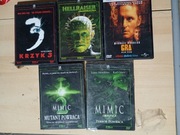Zestaw 5 horrorów dvd hellraiser mimic krzyk