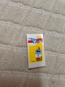 LEGO blok 87079pb0709 2x4 biała naklejka STAY COOL 