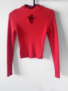 Medicine Ceglany krótki sweterek  z wiskozą xs