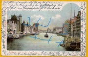 Gdańsk-Danzig. Pocztówka z obiegu 1901 . Widok .