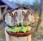 Decoupage na hubie - „Zajączki”