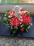 Wianuszek nagrobny z aniołkiem nowy. 