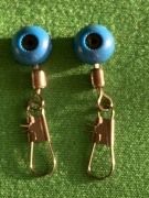 Koralik agrafka i kretlikiem mocowanie spławika 10 szt