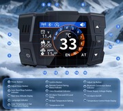 Sterownik + płyta główna z czujnikiem CO do nagrzewnicy postojowej.