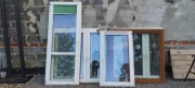 Okna pcv PVC  po remoncie wymienione 5 pięć sztuk