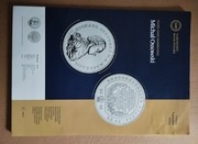 Folder Ogłoszenie do srebrnej monety 50 złotych MICHAŁ OSSOWSKI 