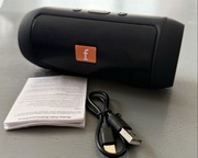 Głośnik Bluetooth przenośny 3D USB microSD czarny bezprzewodowy