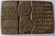 Medal, plakieta Mikołaj Kopernik, Grudziądz 1972
