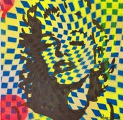 Obraz POPART w ramie 36x36cm marilyn monroe film  design  LUXURY hand made