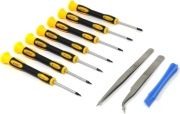 10-częściowy zestaw wkrętaków Torx T3, T4, T5, T6, T7, T8 i T10