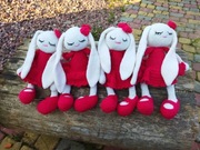 Króliczek na szydełku, maskotka na szydełku 