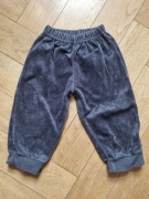 granatowe welurowe spodnie dresowe