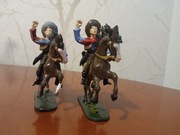 Kowboje konni  figurki żołnierzyki z PRL 2 szt.kpl zobacz