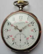 IWC SCHAFFHAUSEN SREBRNY ZŁOCONY ŚWIETNY STAN