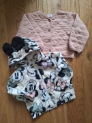 Kurtka HM 86 letnia plus Newbie 92 krótka kurtka bawełniana bluza Minnie