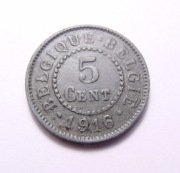 Belgia 5 centimes 1916