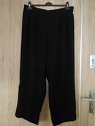 Spodnie damskie z żorżety rozmiar 52 czarne