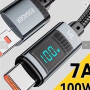 Kabel USB A do C, szybkie ładowanie, wyświetlacz, jakość!