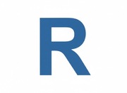 Naklejka litera R - skrzynka pocztowa