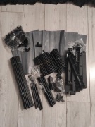 songmics regały na buty metalowe szafka na buty modularna metalowa lekka