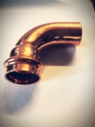 Kolano łuk zacisk miedź 28 nyplowe press 