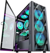OBUDOWA PC MUSETEX NN8 6X WENTYLATOR ARGB ATX TOWER GAMING CZARNA