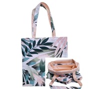 Torba na zakupy bawełniana - Pastelowe liście